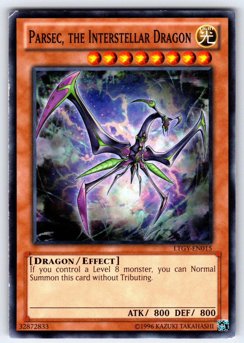 Parsec, the Interstellar Dragon Unlimited Common Lord of the Tachyon Galaxy LTGY