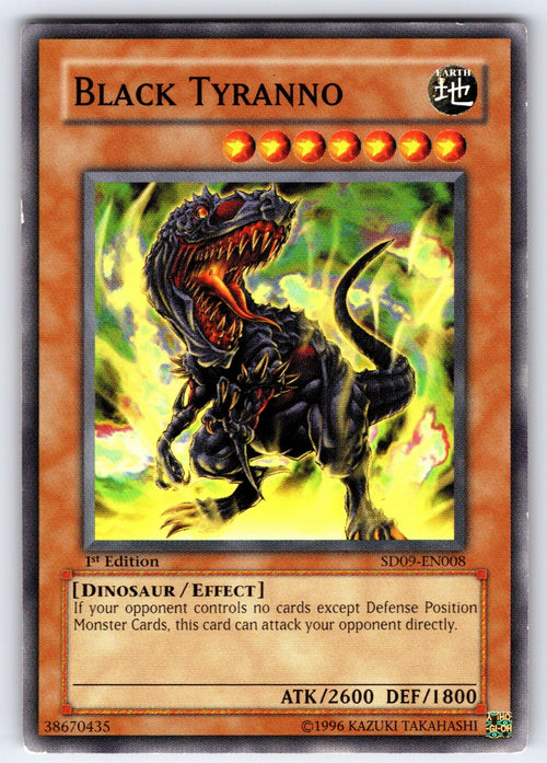 Black Tyranno 1st Edition Common Structure Deck: Dinosaur's Rage SD09-EN008 NM 2