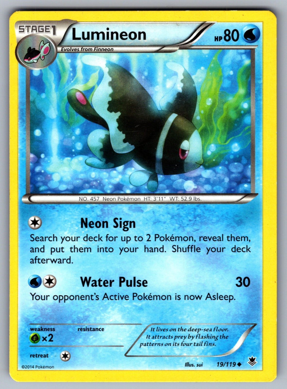 Lumineon Uncommon XY - Phantom Forces 19/119 LP 2014