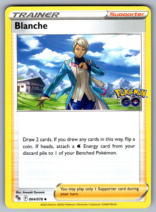 Blanche Uncommon Pokemon GO 064/078 NM 2022