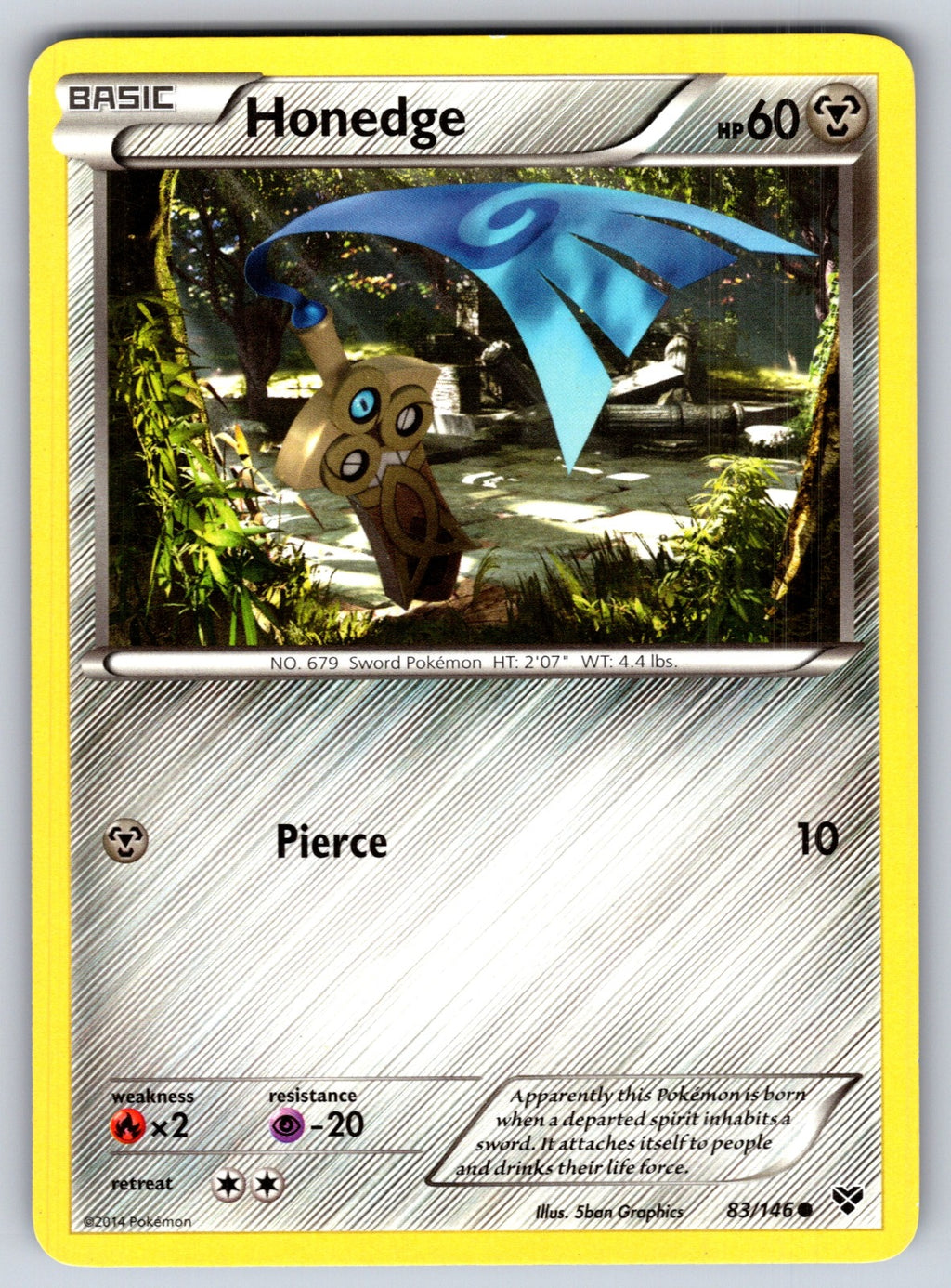 Honedge Common XY Base Set 83/146 LP 2014