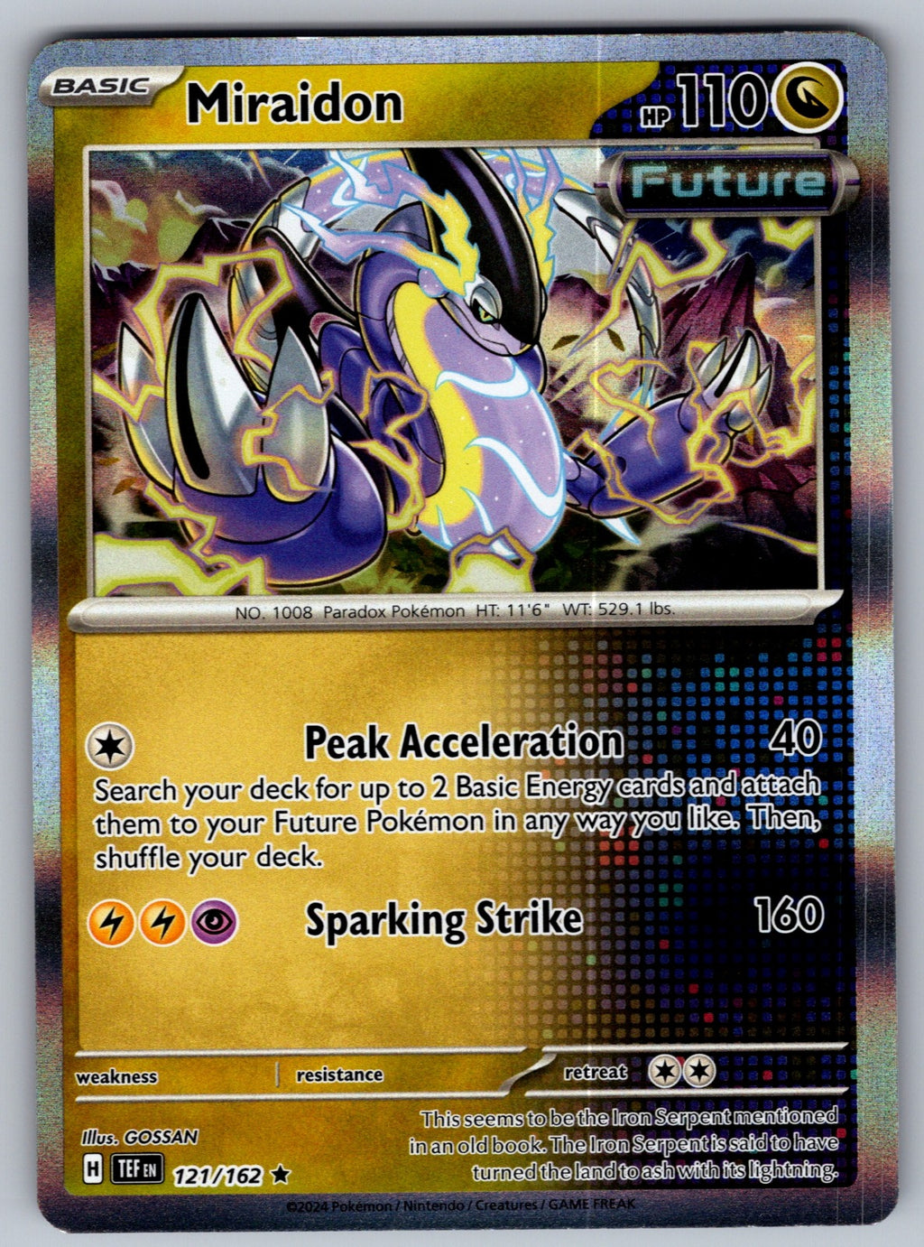 Miraidon Holo Rare SV05: Temporal Forces 121/162 NM 2024