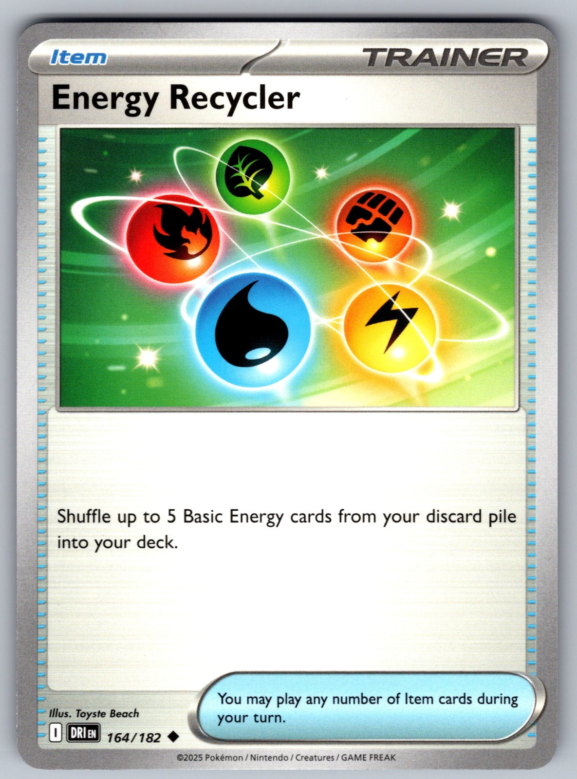 Energy Recycler Uncommon SV10: Destined Rivals 164/182 NM 2025