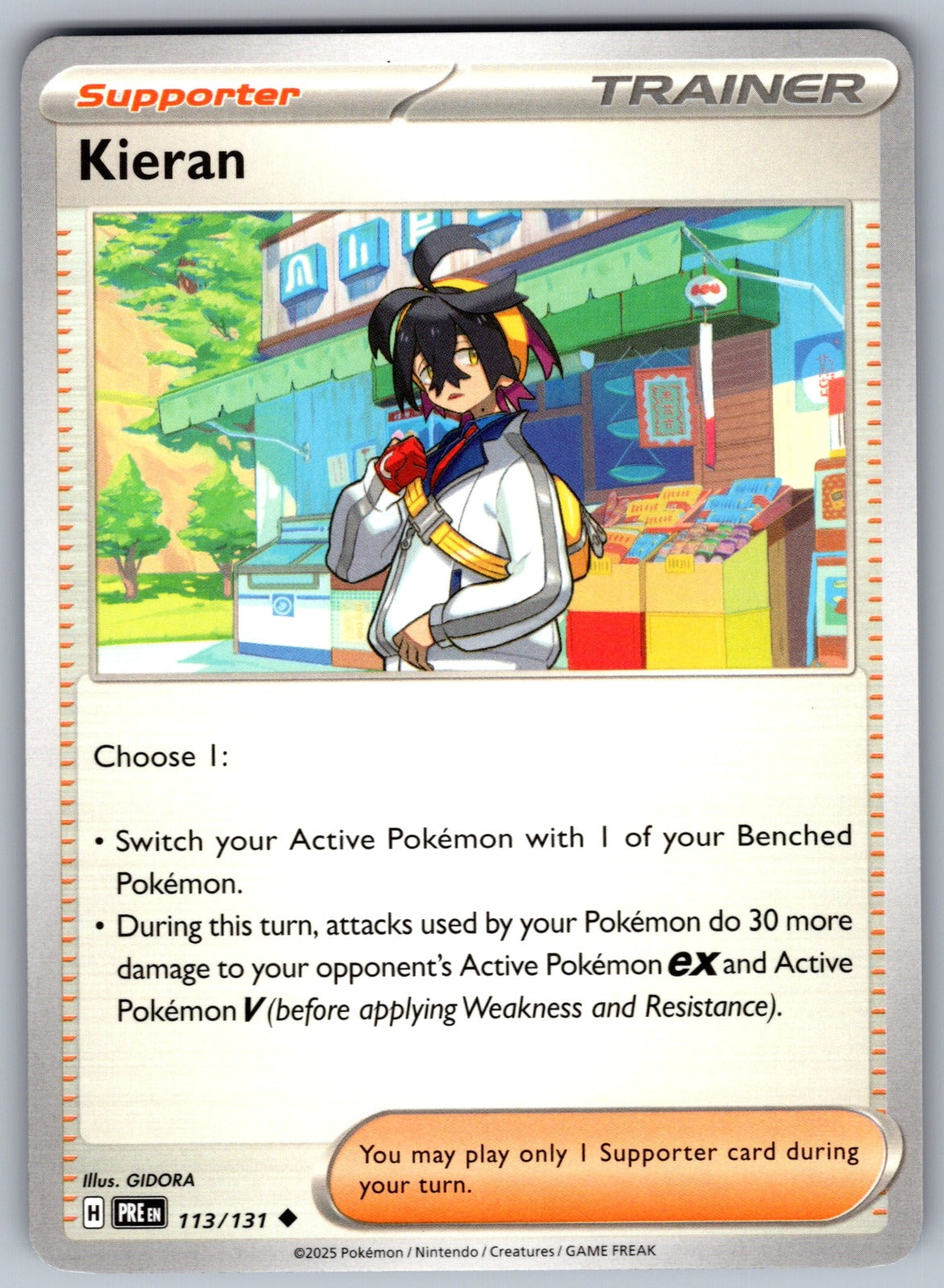 Kieran Uncommon SV: Prismatic Evolutions 113/131 NM 2025