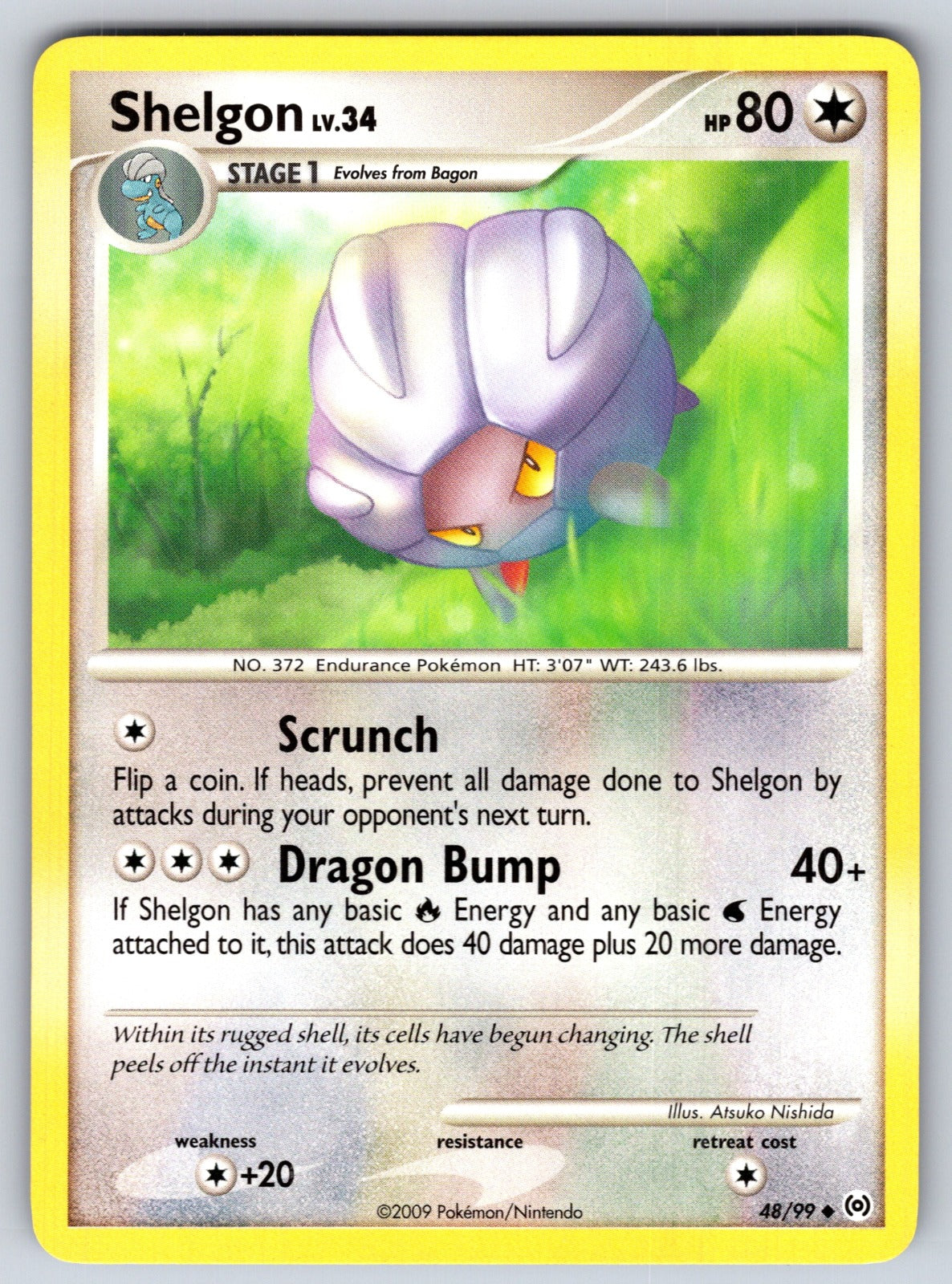 Shelgon Uncommon Arceus 48/99 LP 2009