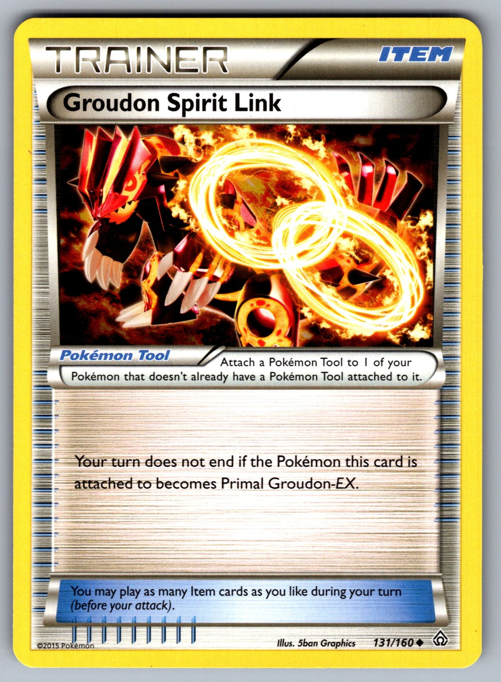 Groudon Spirit Link Uncommon XY - Primal Clash 131/160 LP 2015