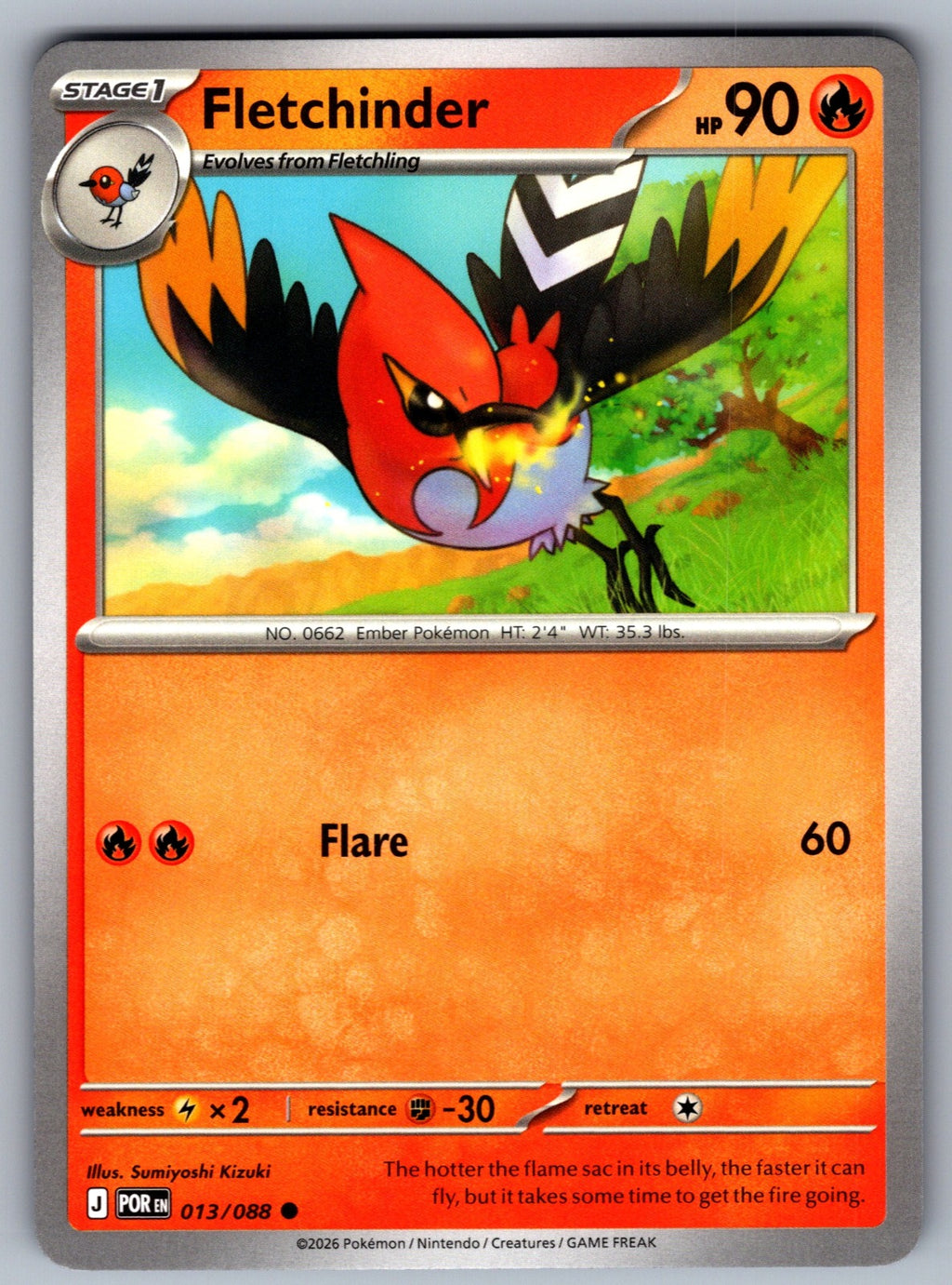 Fletchinder Common ME03: Perfect Order 013/088 NM 2026