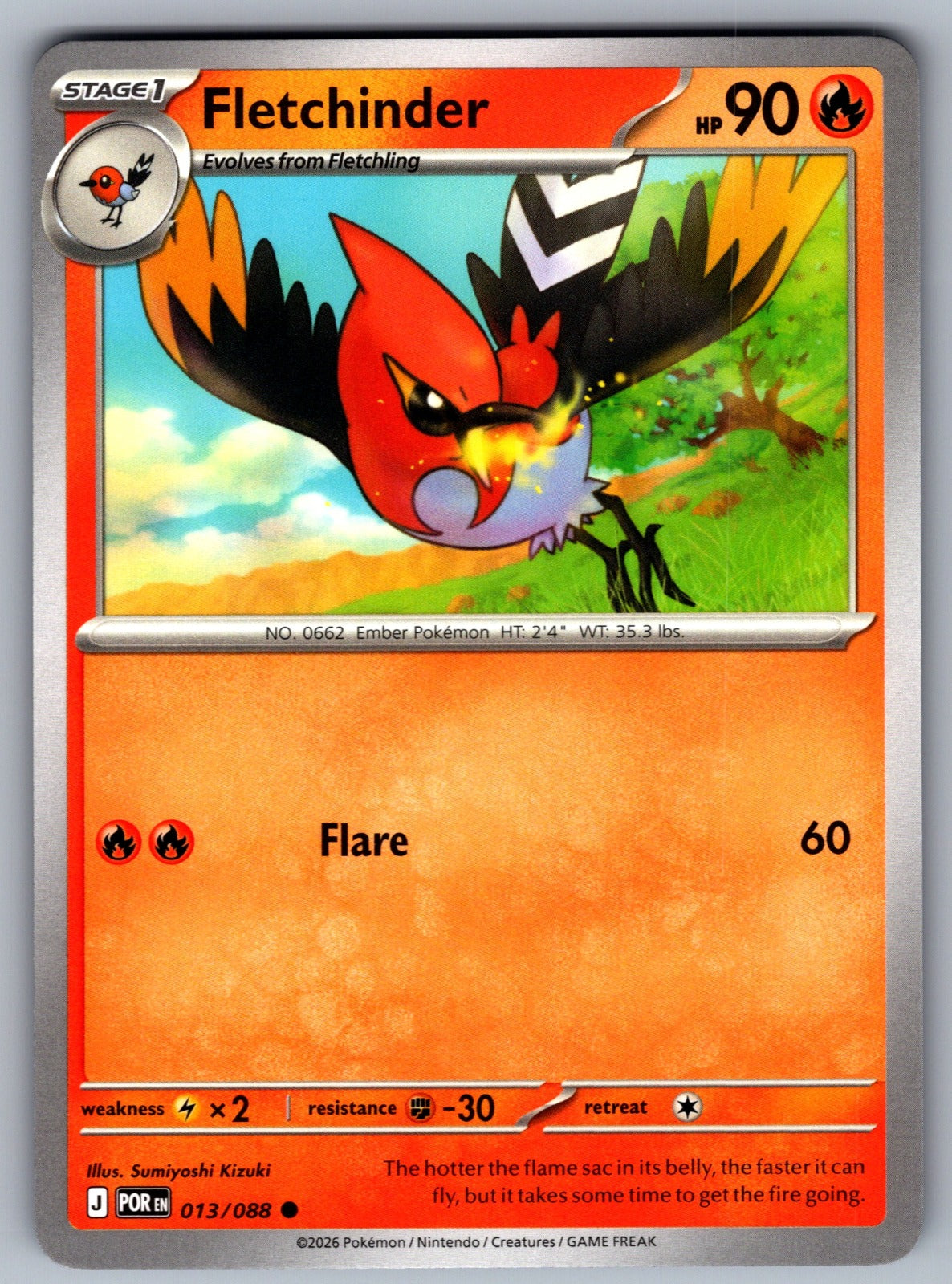 Fletchinder Common ME03: Perfect Order 013/088 NM 2026
