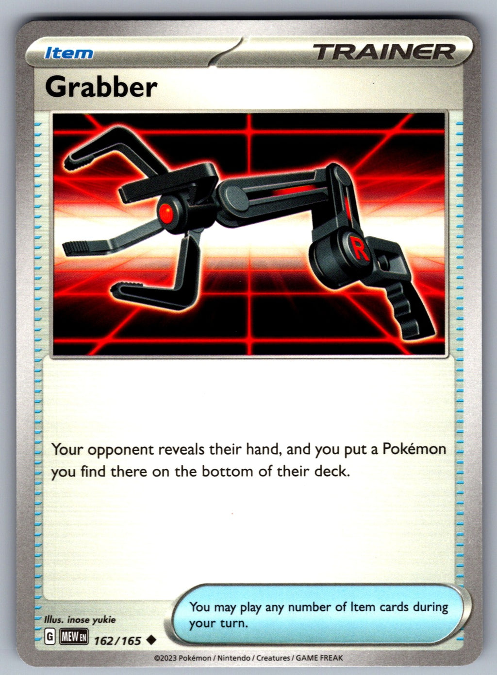 Grabber Uncommon SV: Scarlet & Violet 151 162/165 NM 2023