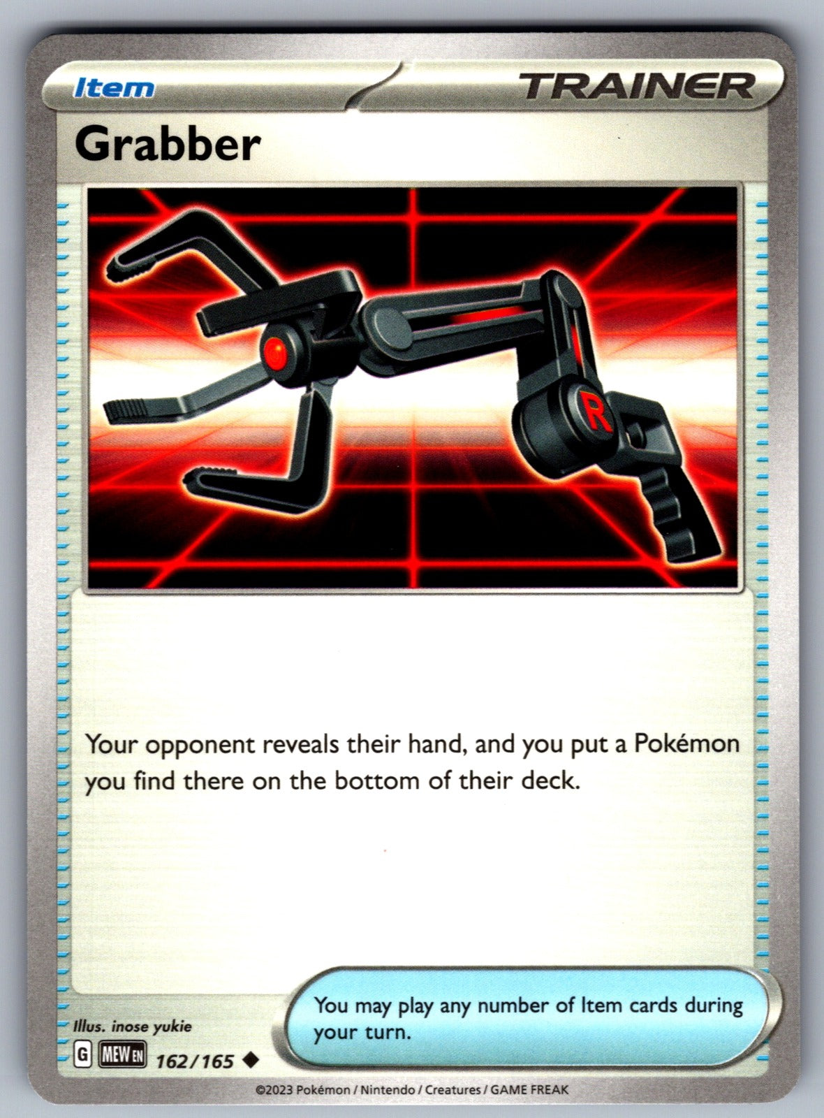 Grabber Uncommon SV: Scarlet & Violet 151 162/165 NM 2023
