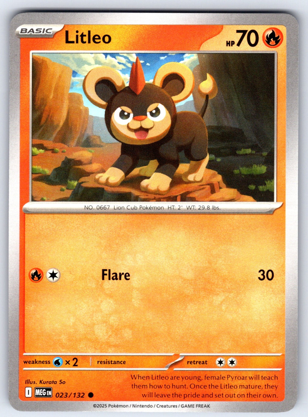 Litleo Common ME01: Mega Evolution 023/132 NM 2025