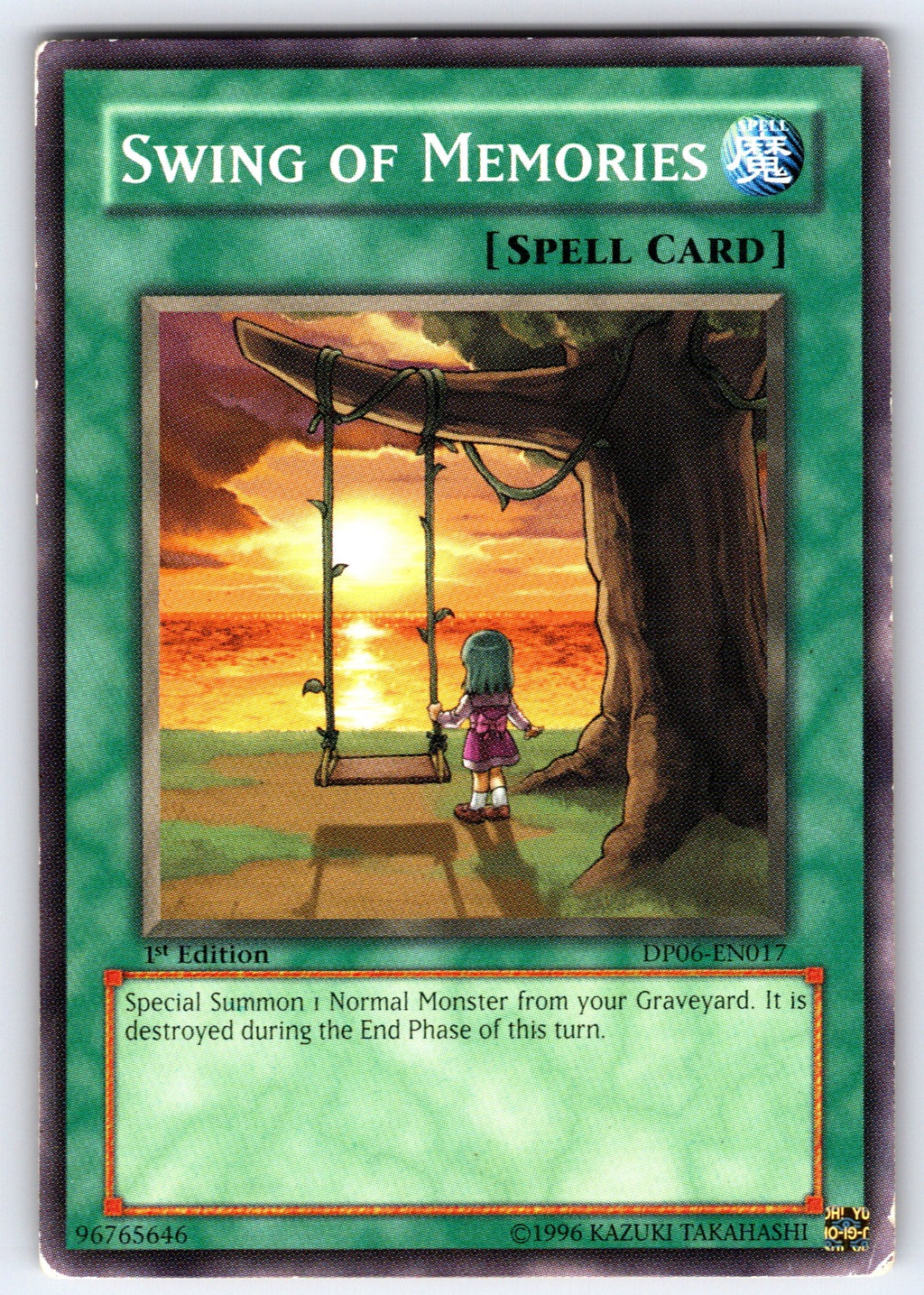 Swing of Memories 1st Edition Common Duelist Pack 6: Jaden Yuki 3 DP06-EN017 HP 