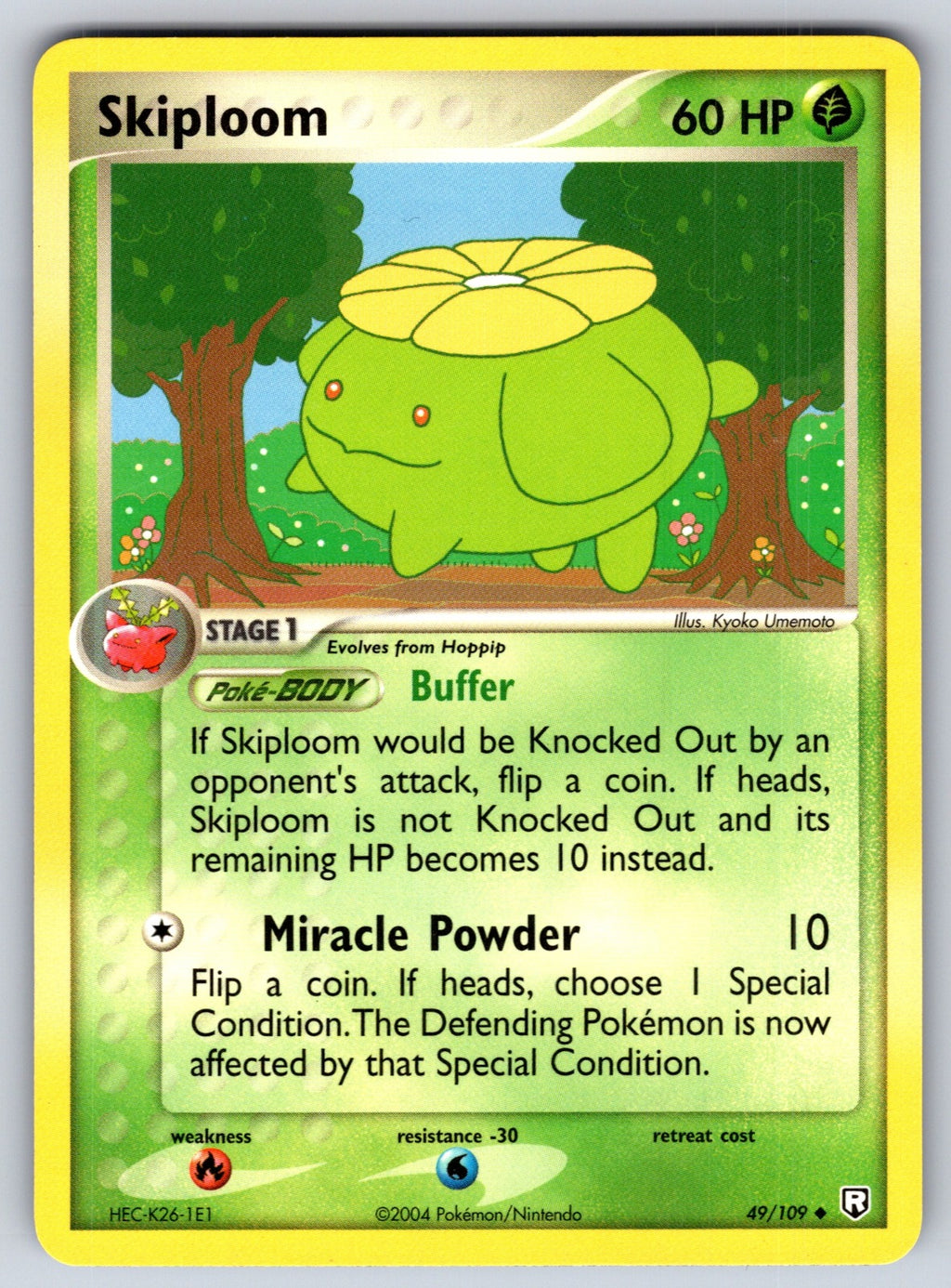 Skiploom Uncommon Team Rocket Returns 49/109 LP 2004