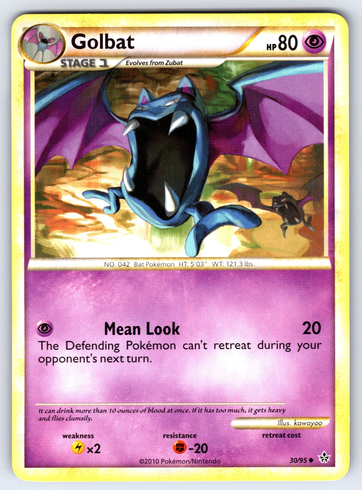 Golbat Uncommon Unleashed 30/95 LP 2010