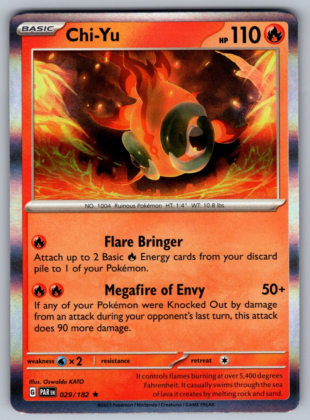 Chi-Yu Holo Rare SV04: Paradox Rift 029/182 NM 2023