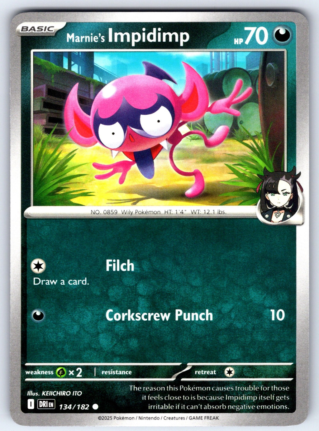Marnie's Impidimp Common SV10: Destined Rivals 134/182 NM 2025