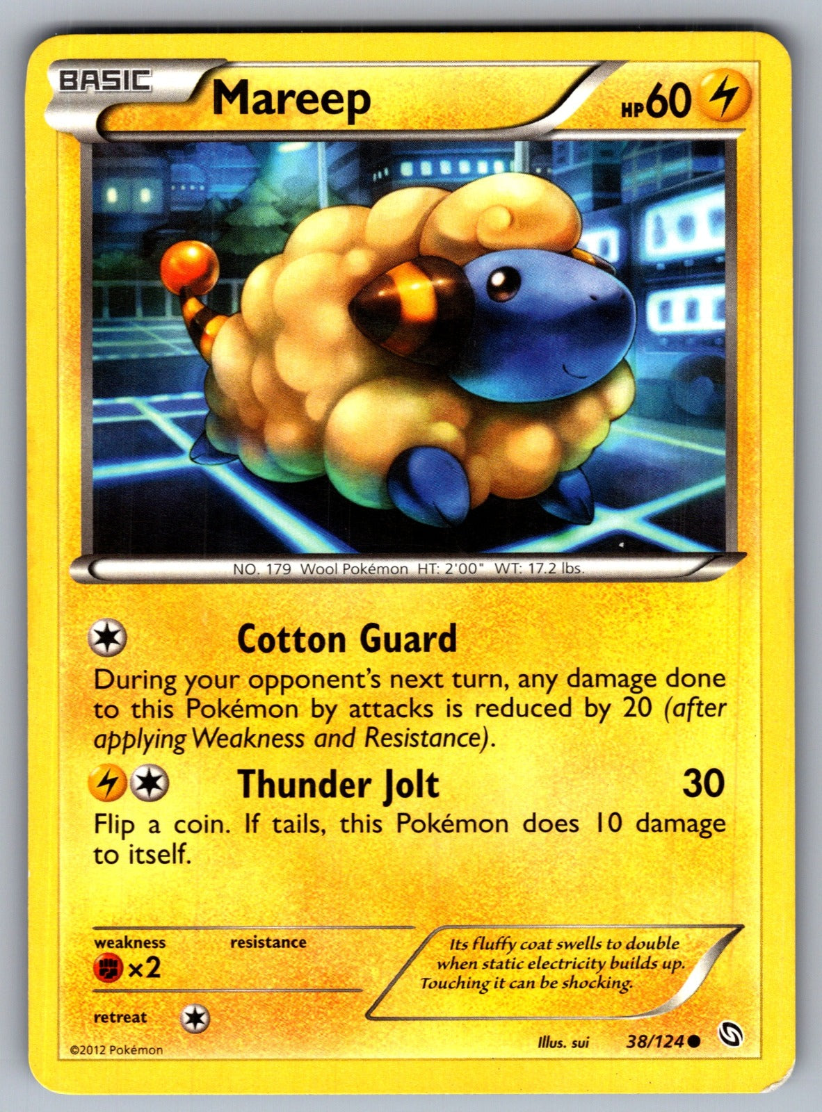 Mareep Common Dragons Exalted 38/124 LP 2012