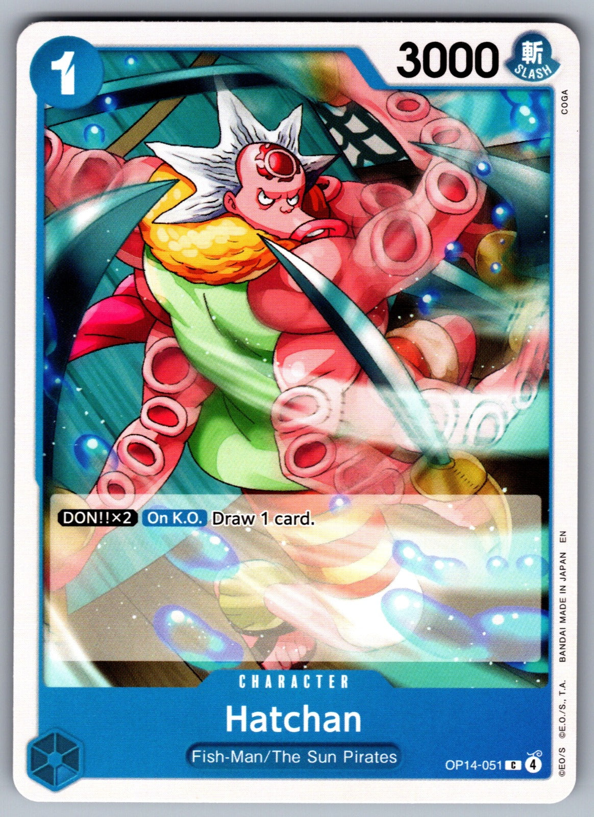 Hatchan C The Azure Sea's Seven OP14-051 NM 2026