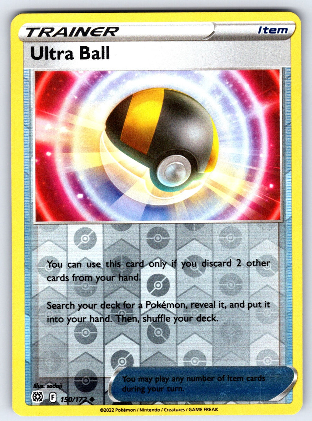 Ultra Ball Reverse Holo Uncommon SV01: Scarlet & Violet Base Set 196/198 NM 2023