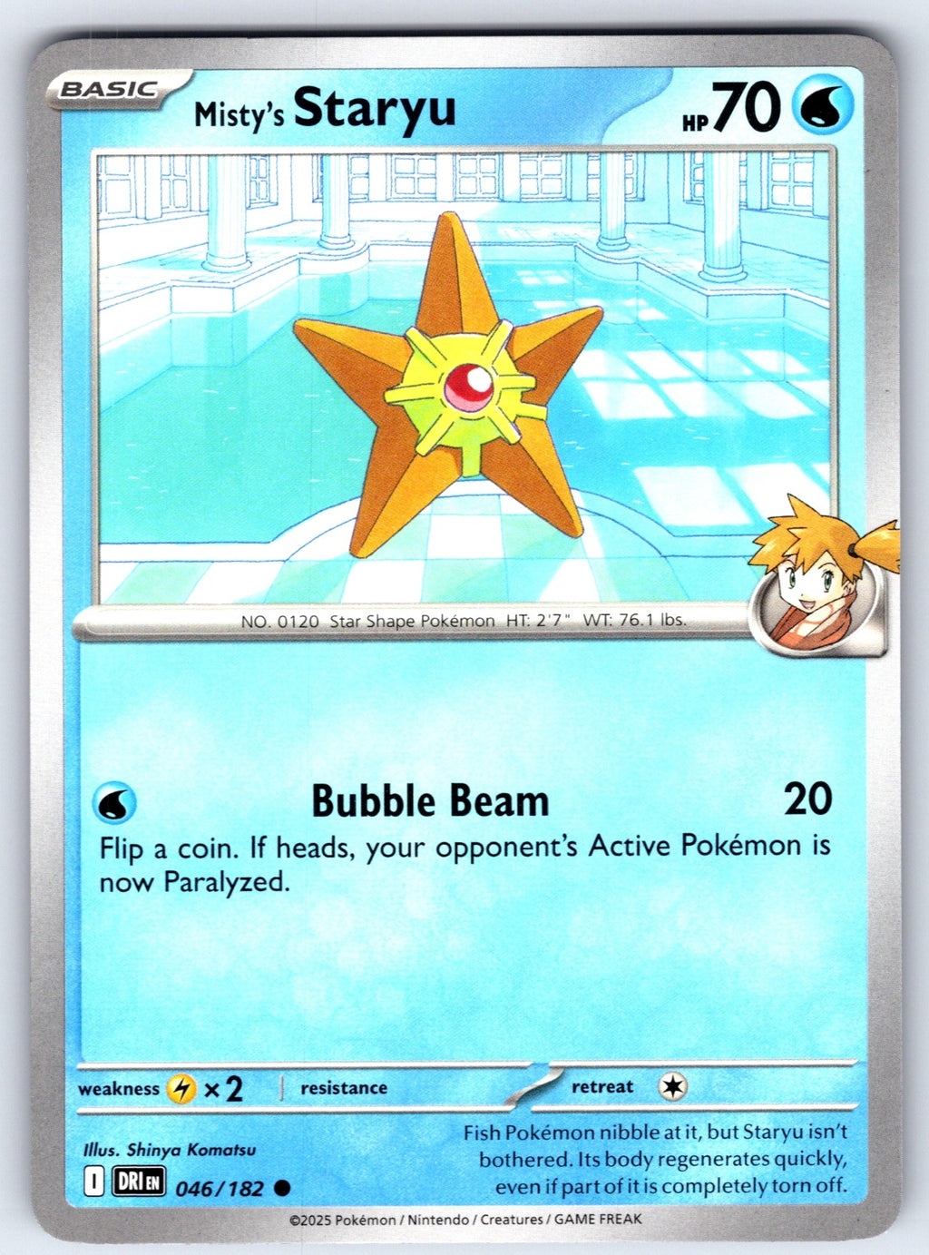 Misty's Staryu Common SV10: Destined Rivals 046/182 NM 2025