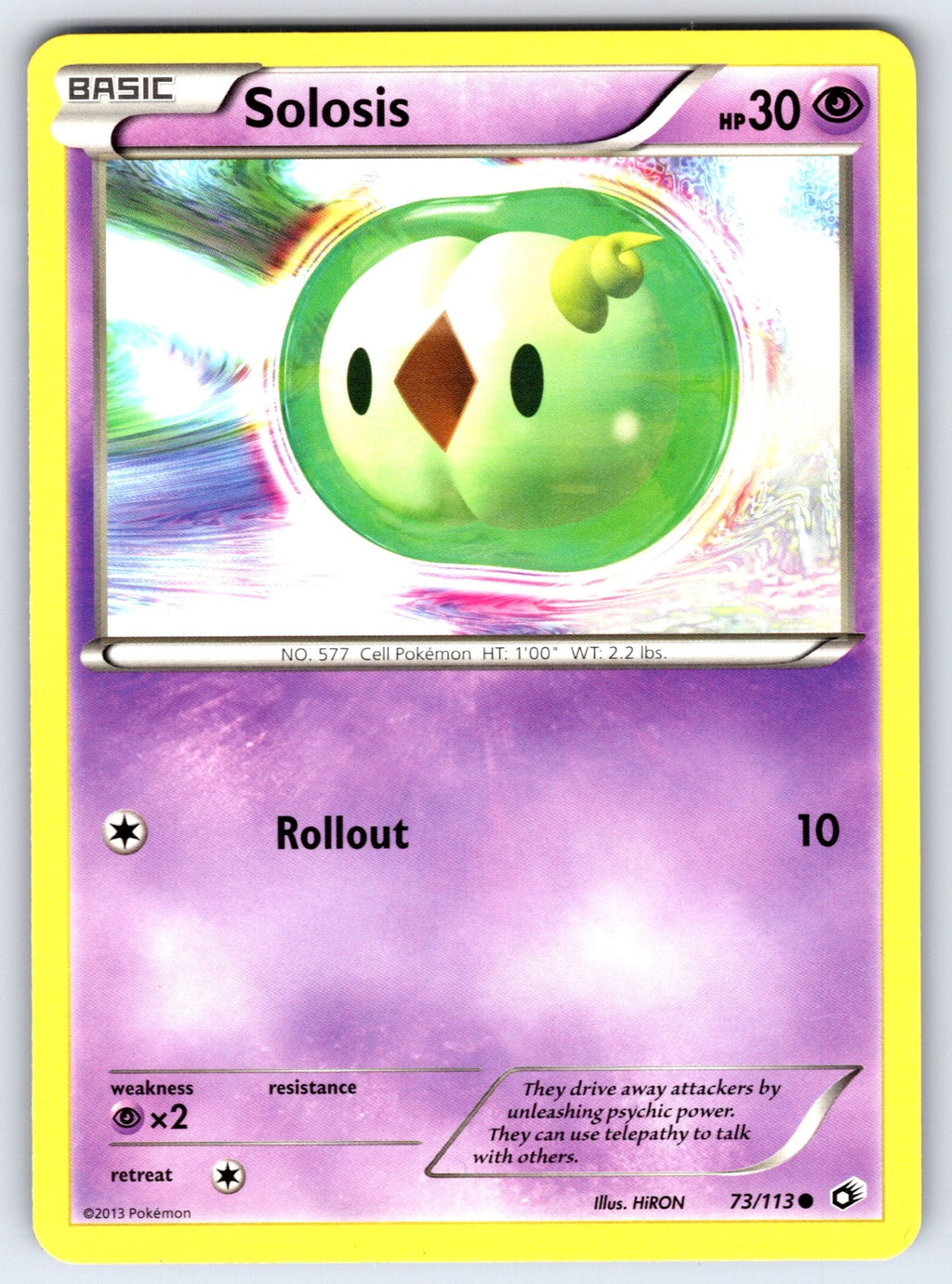 Solosis (73) Common Legendary Treasures 73/113 LP 2013