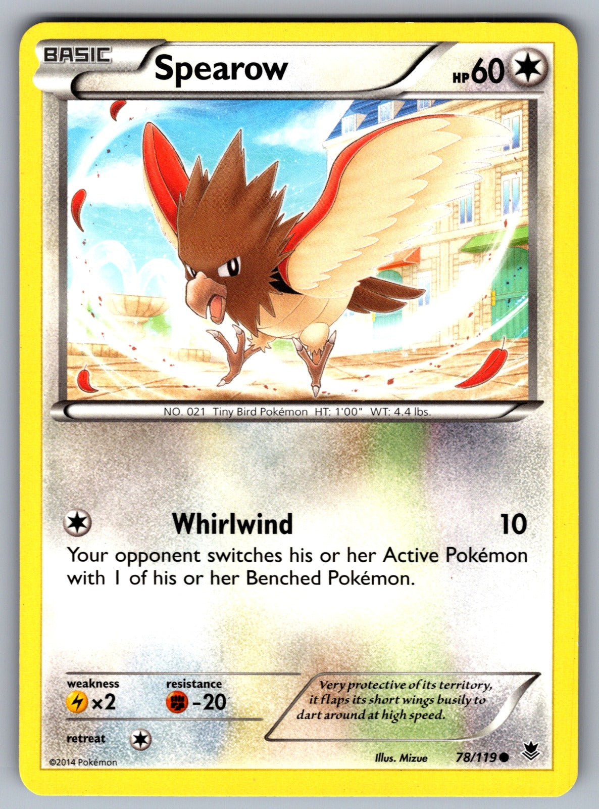 Spearow Common XY - Phantom Forces 78/119 LP 2014