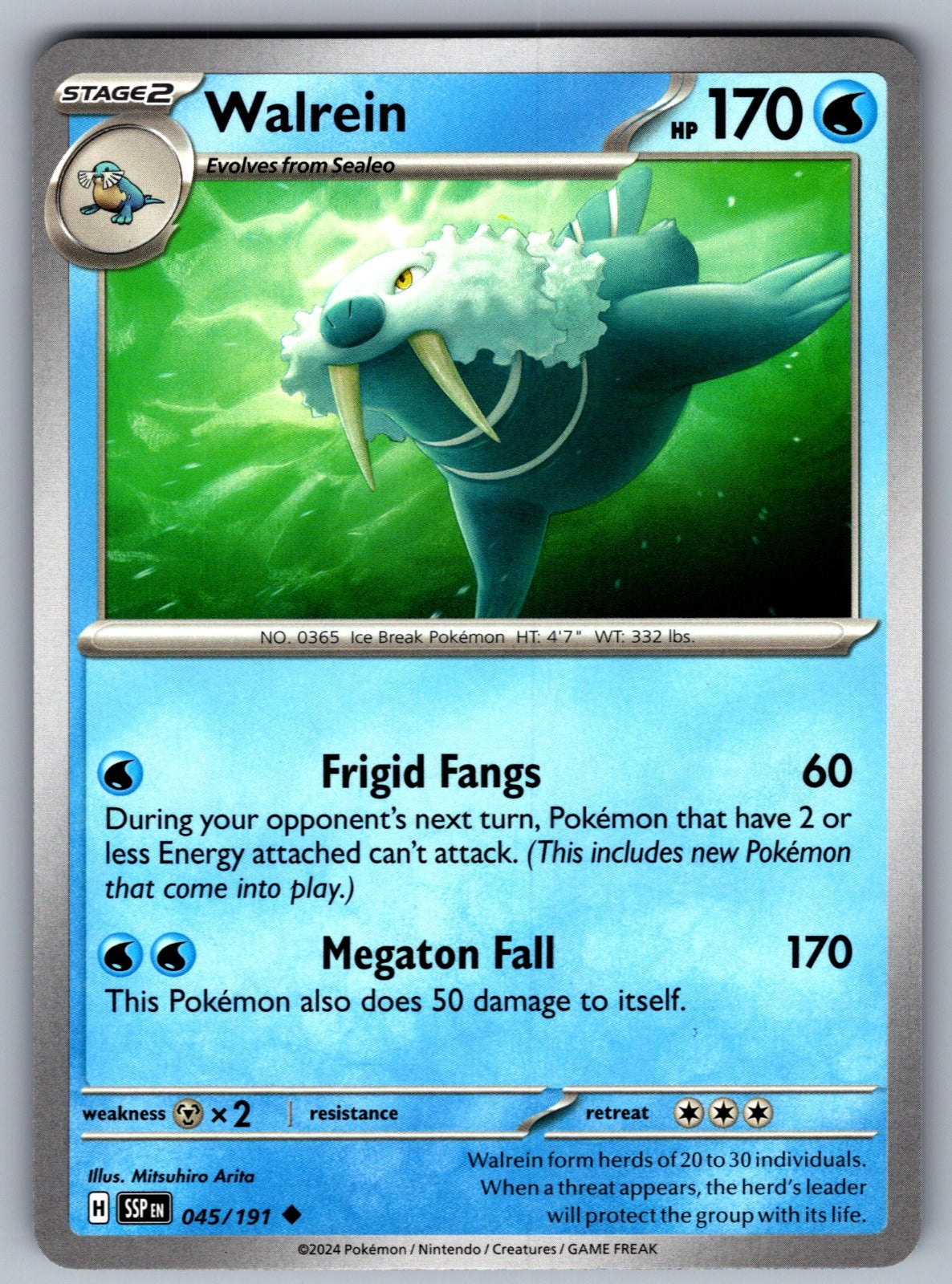 Walrein Uncommon SV08: Surging Sparks 045/191 NM 2024