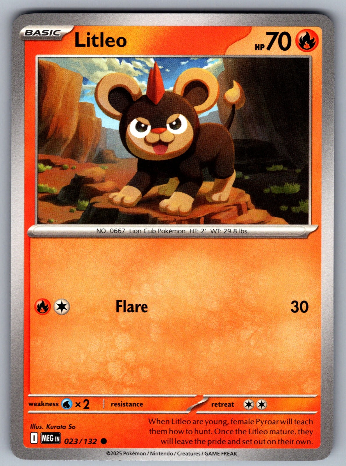 Litleo Common ME01: Mega Evolution 023/132 NM 2025