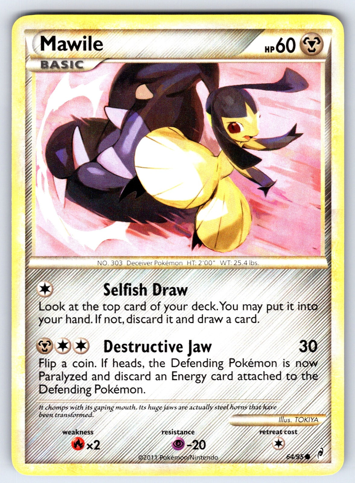 Mawile Common Call of Legends 64/95 LP 2011