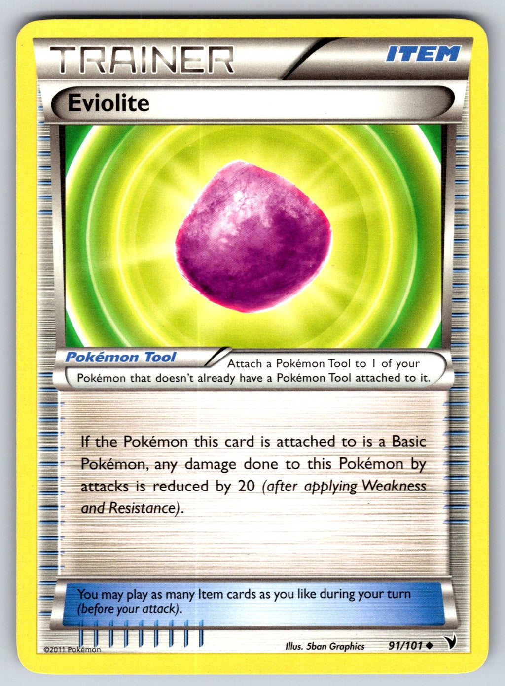 Eviolite Uncommon Noble Victories 91/101 LP 2011