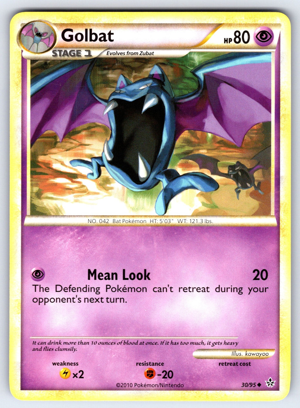 Golbat Uncommon Unleashed 30/95 LP 2010