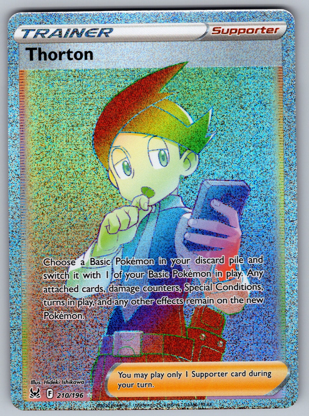 Thorton (Secret) Holo Secret Rare SWSH11: Lost Origin 210/196 NM 2022