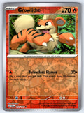 Growlithe Reverse Holo Common SV01: Scarlet & Violet Base Set 030/198 NM 2023
