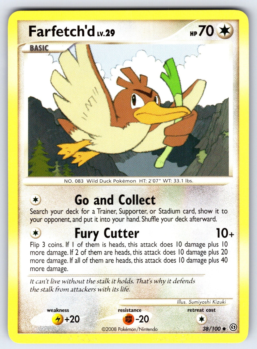 Farfetch'd Uncommon Stormfront 38/100 LP 2008