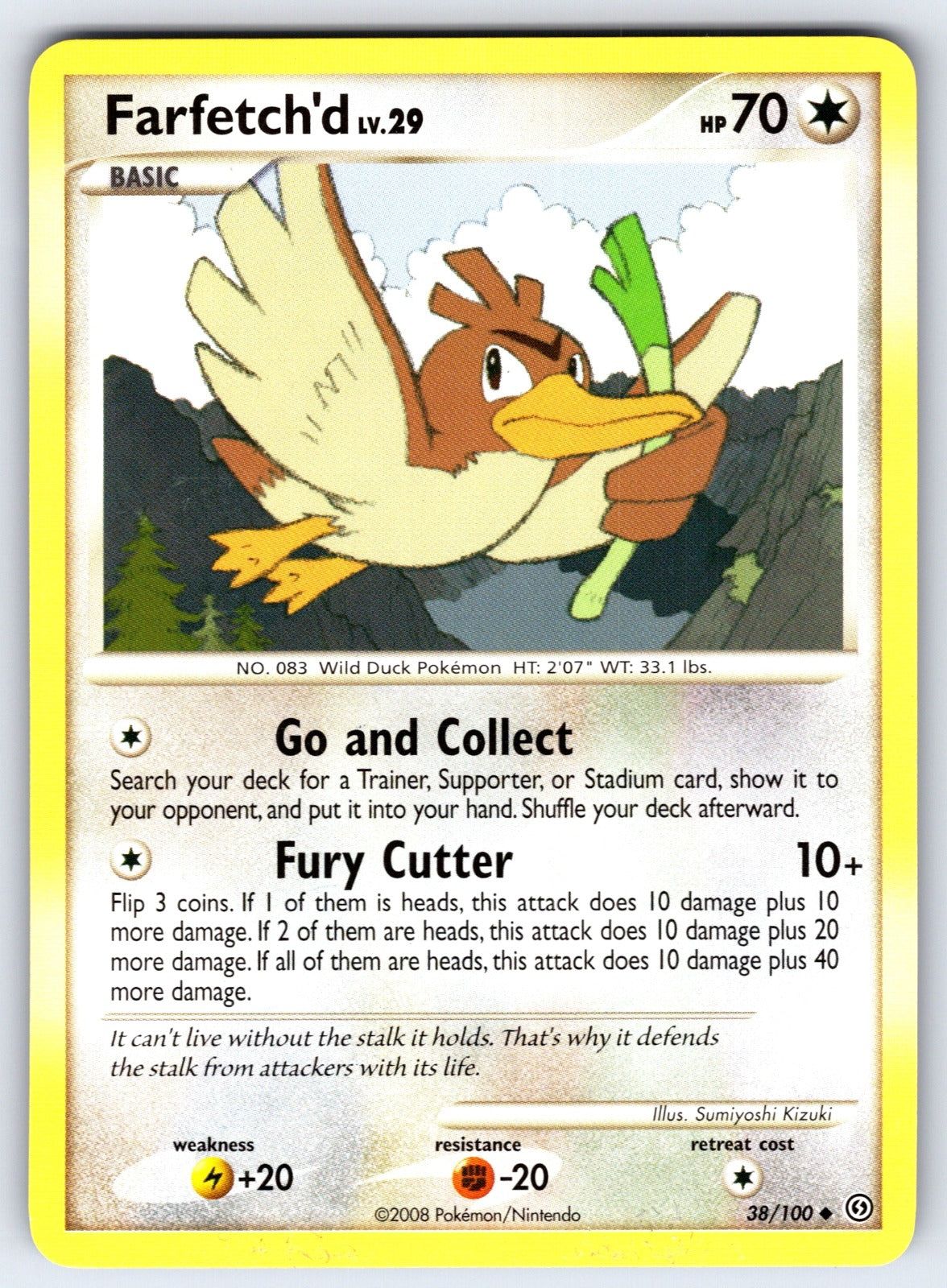 Farfetch'd Uncommon Stormfront 38/100 LP 2008