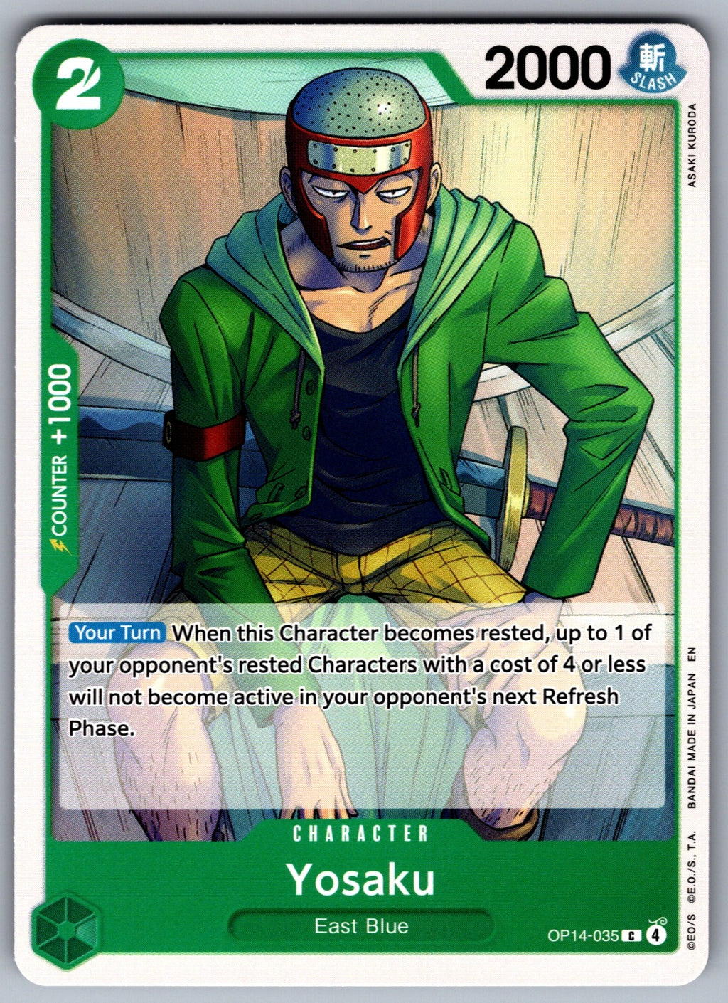 Yosaku C The Azure Sea's Seven OP14-035 NM 2026
