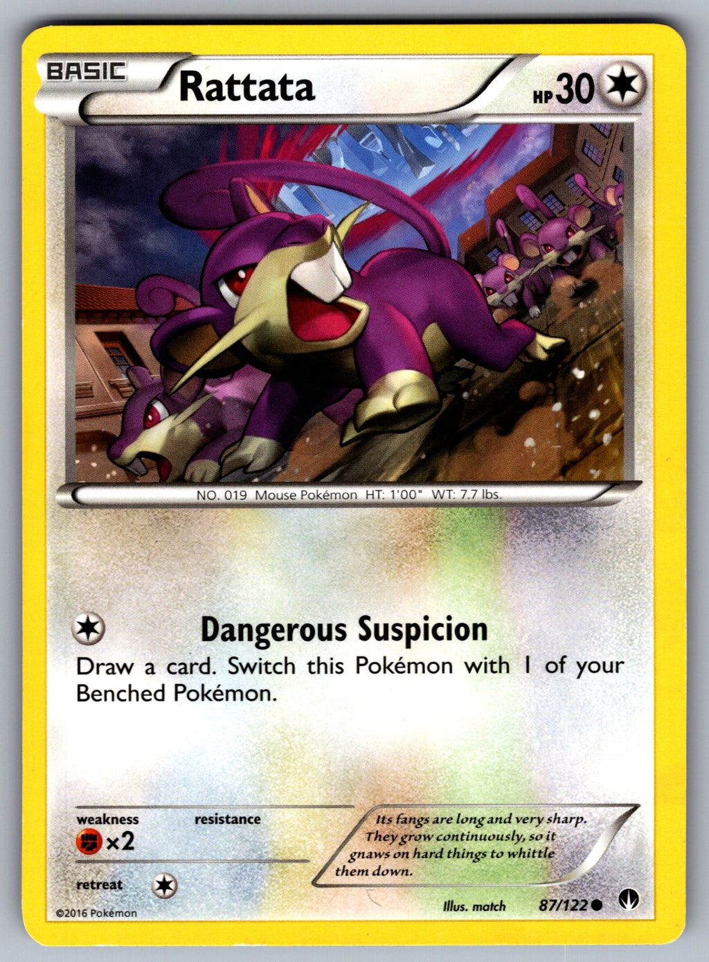 Rattata Common XY - BREAKpoint 87/122 LP 2016