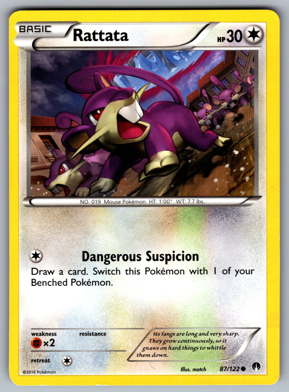 Rattata Common XY - BREAKpoint 87/122 LP 2016