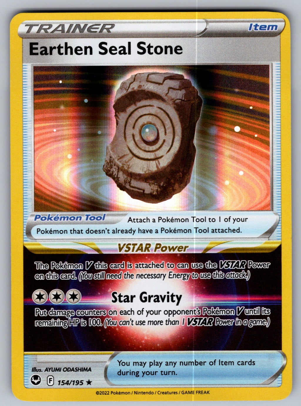Earthen Seal Stone Rare Prize Pack Series Cards 154/195 NM 2022