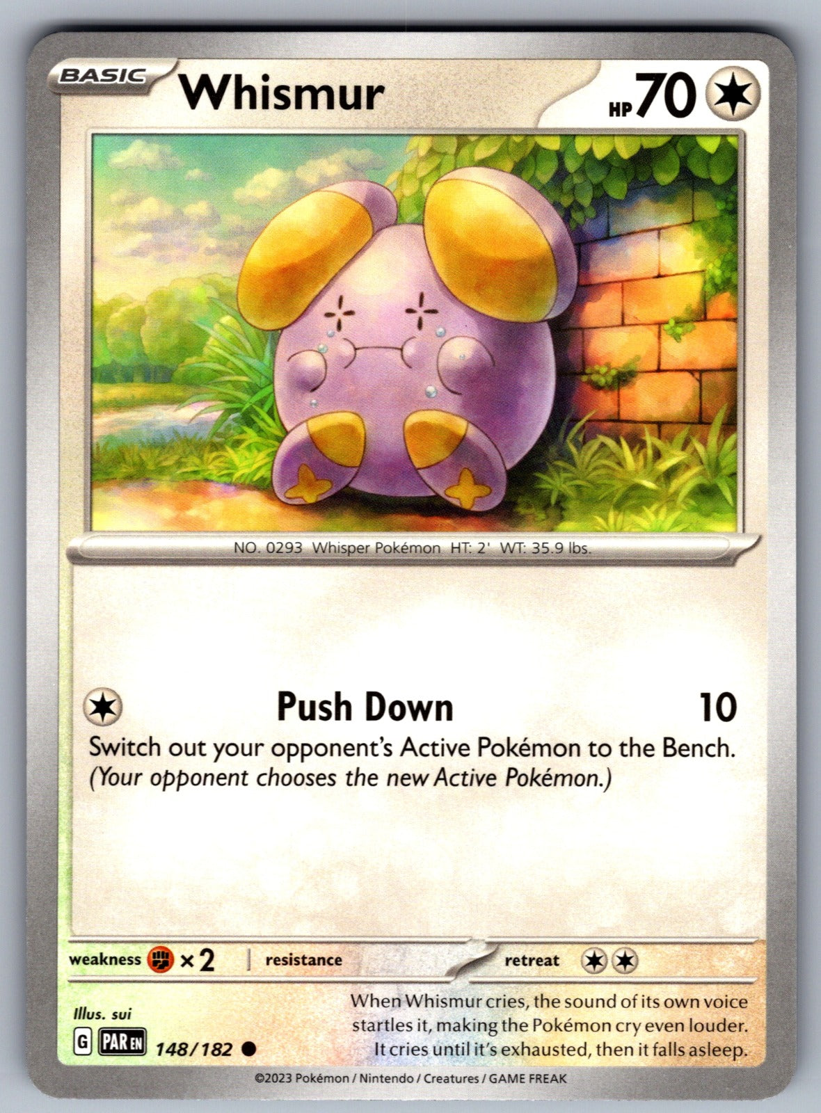 Whismur Common SV04: Paradox Rift 148/182 NM 2023