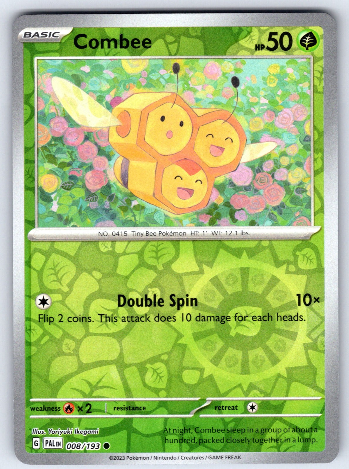 Combee Reverse Holo Common SV02: Paldea Evolved 008/193 NM 2023