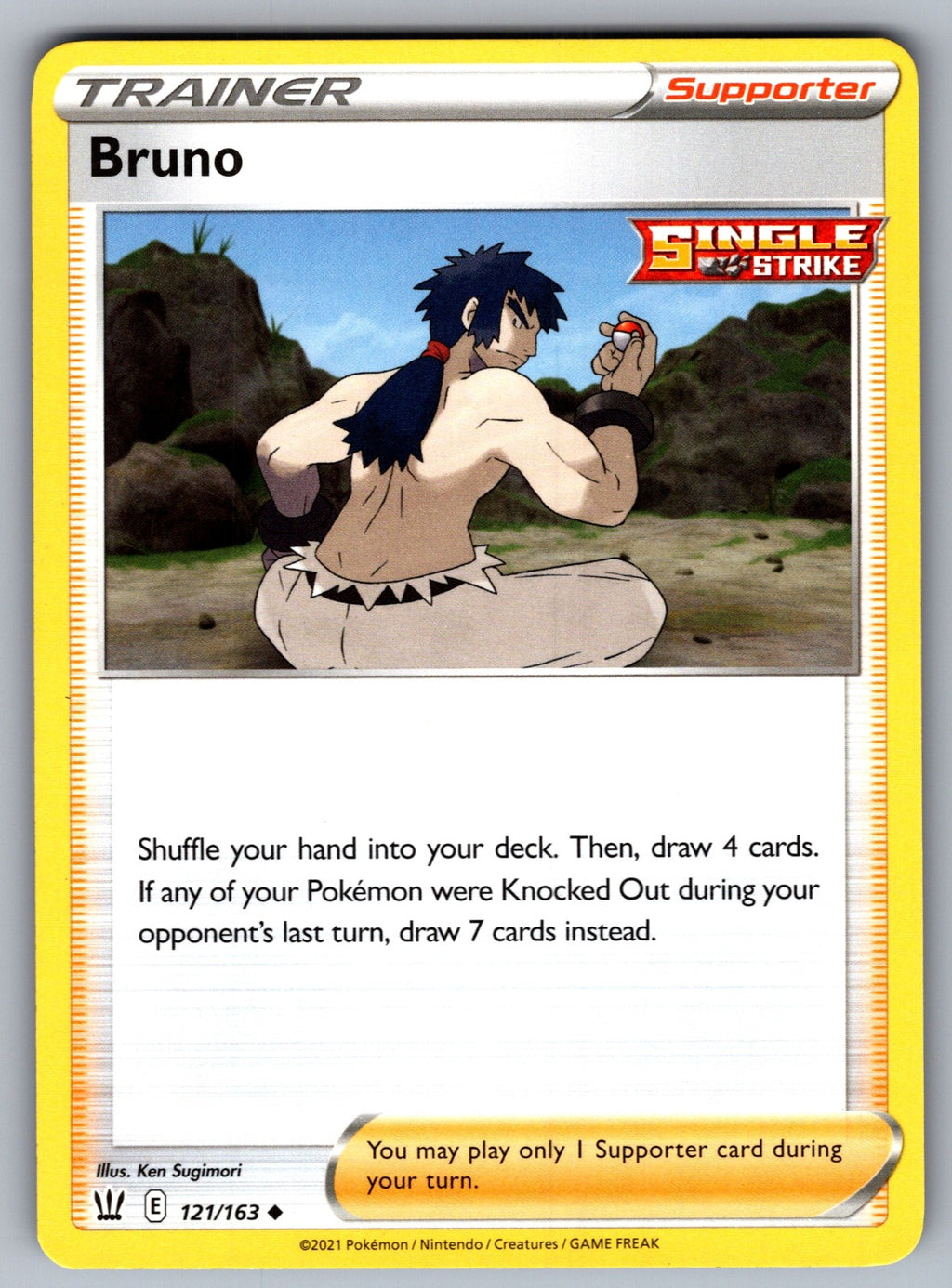 Bruno Uncommon SWSH05: Battle Styles 121/163 NM 2021
