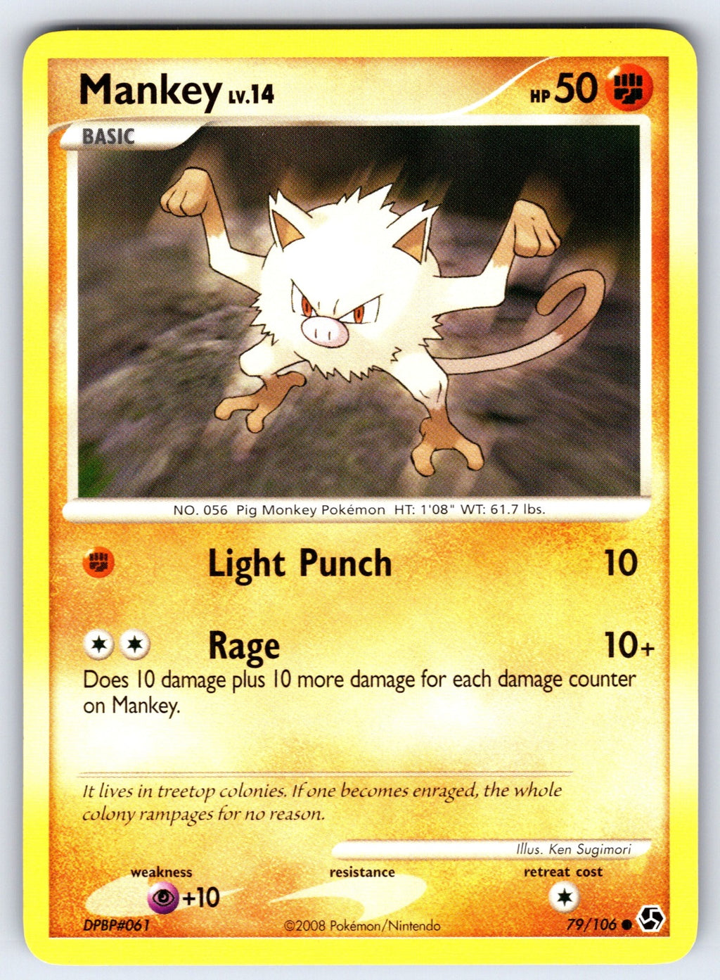 Mankey Common Great Encounters 79/106 LP 2008