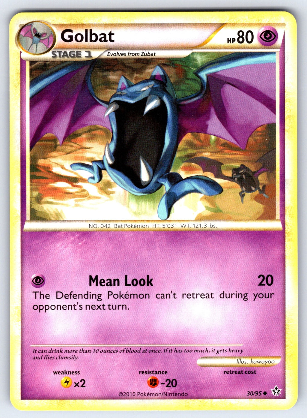 Golbat Uncommon Unleashed 30/95 LP 2010