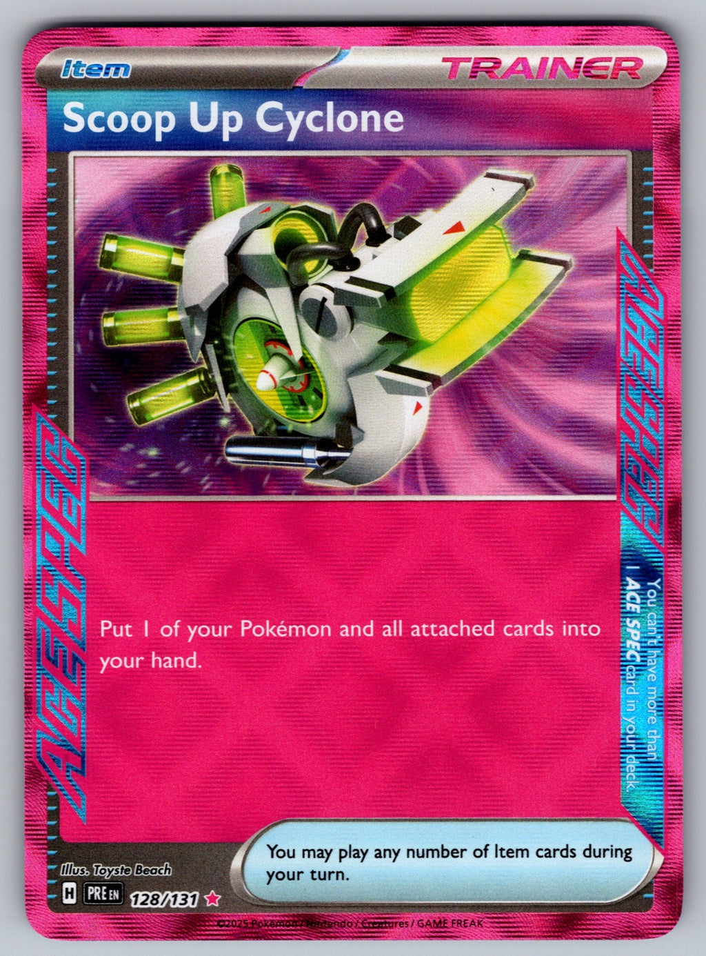 Scoop Up Cyclone Holo ACE SPEC Rare SV06: Twilight Masquerade 162/167 NM 2024