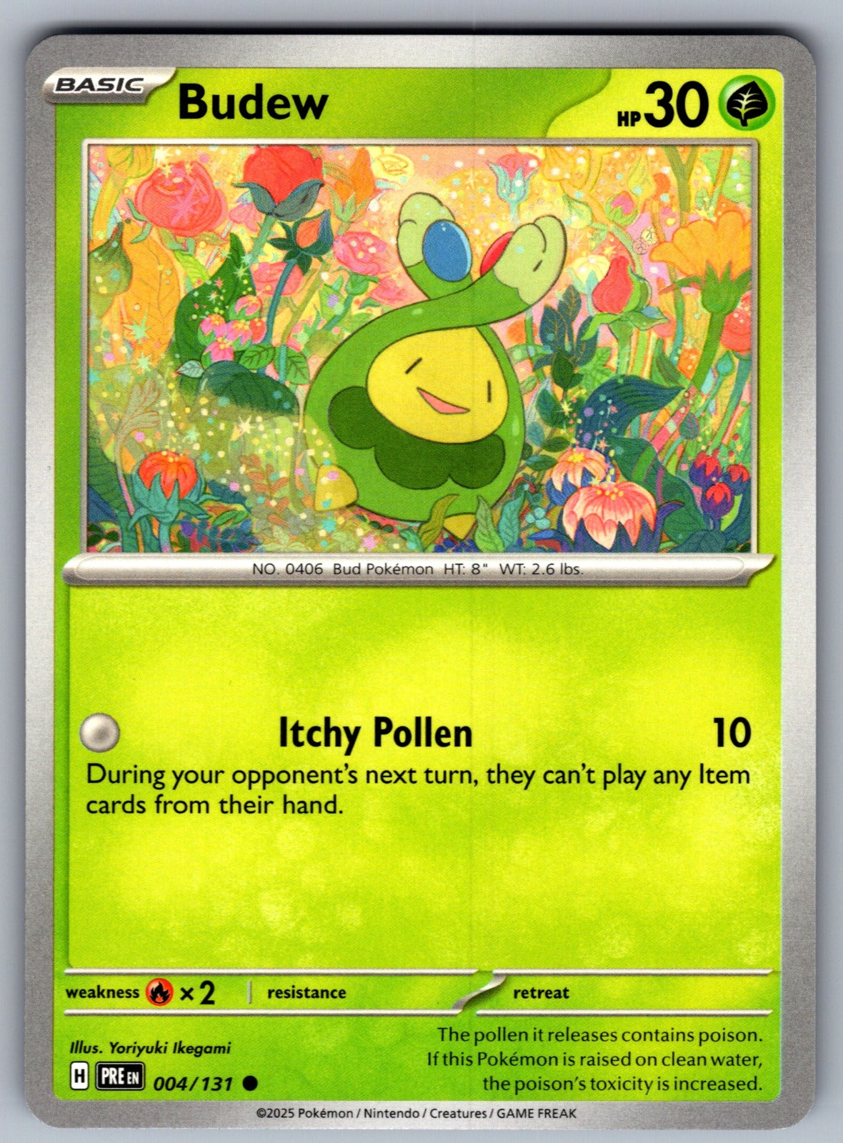 Budew Common SV: Prismatic Evolutions 004/131 NM 2025