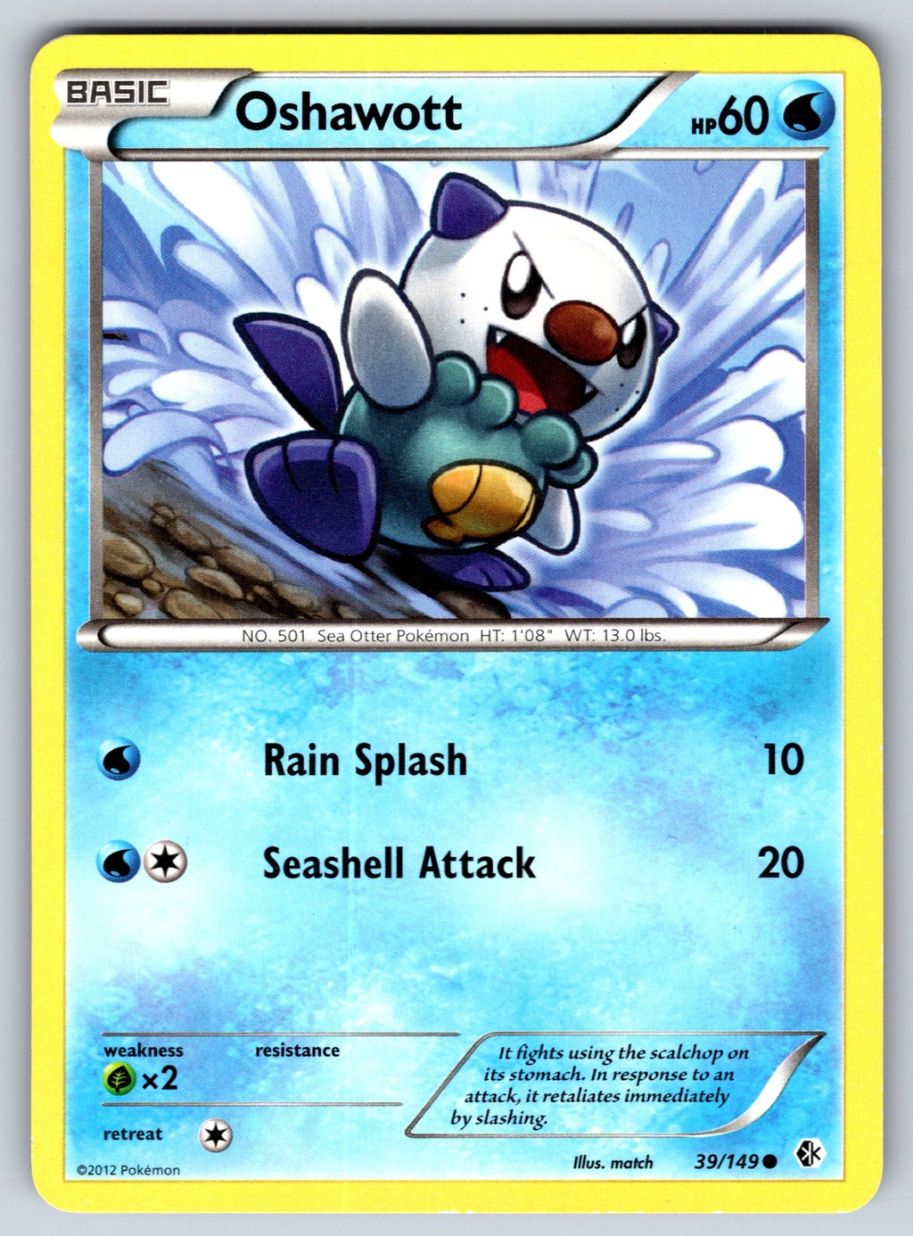 Oshawott Common Boundaries Crossed 39/149 LP 2012