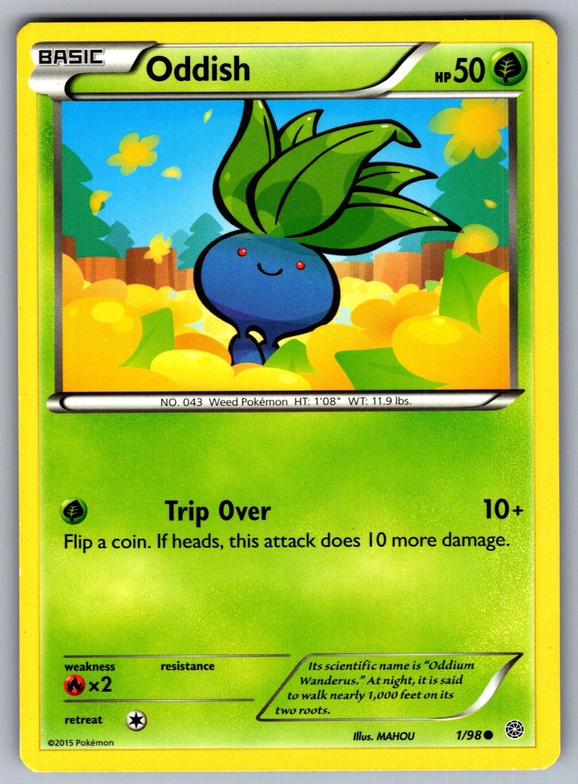 Oddish Common XY - Ancient Origins 1/98 LP 2015