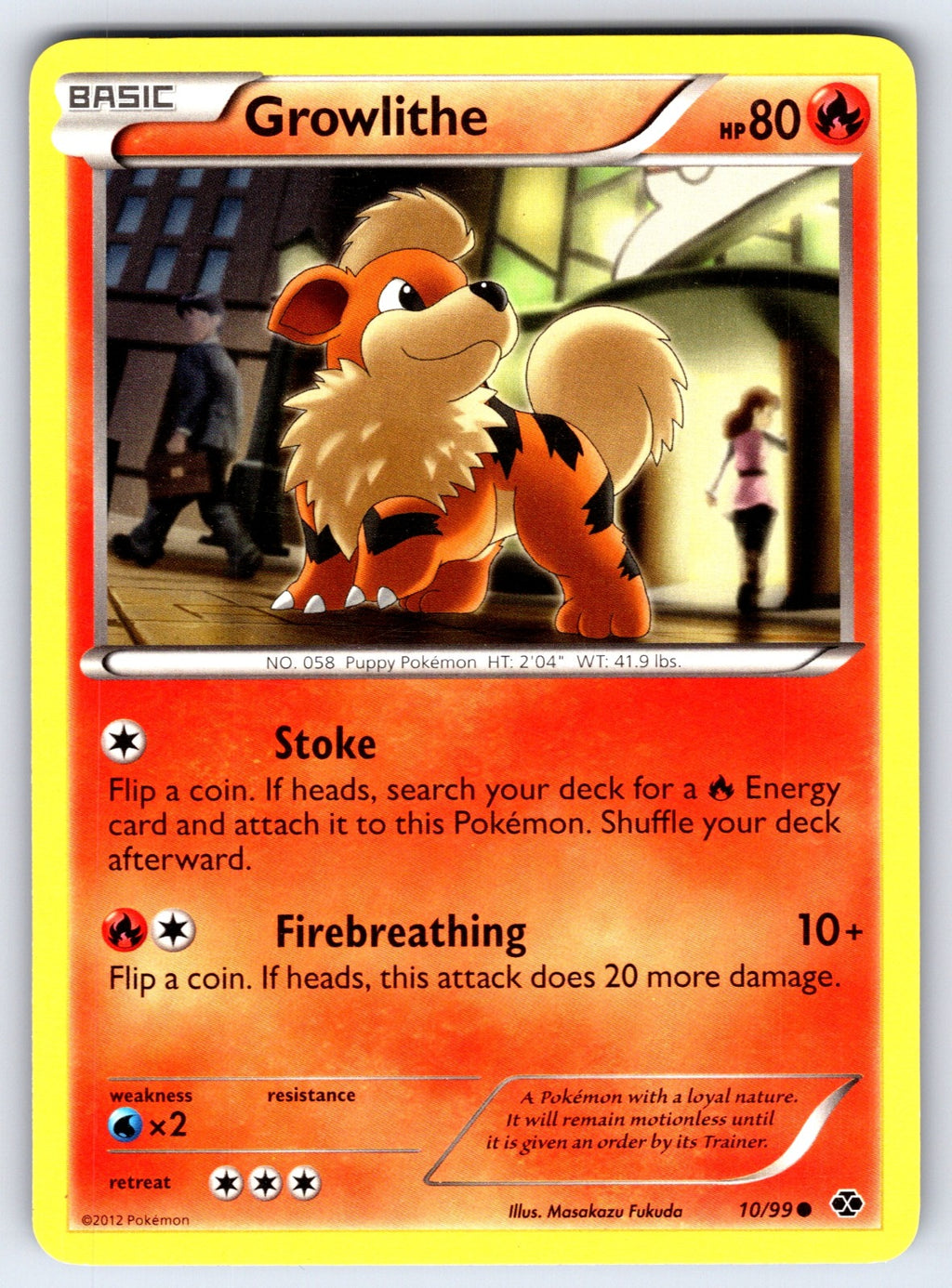 Growlithe (10) Common Next Destinies 10/99 LP 2012