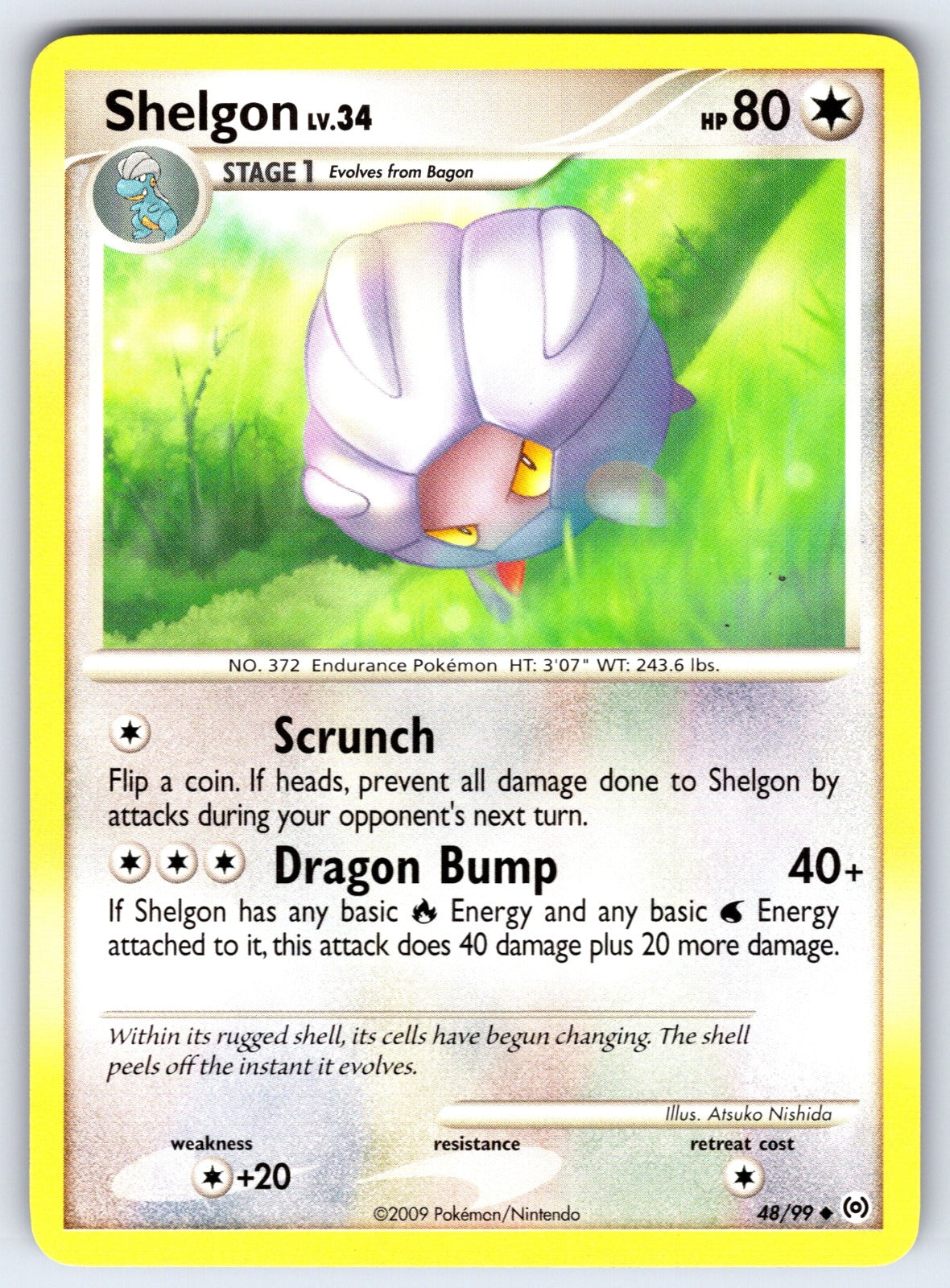 Shelgon Uncommon Arceus 48/99 LP 2009